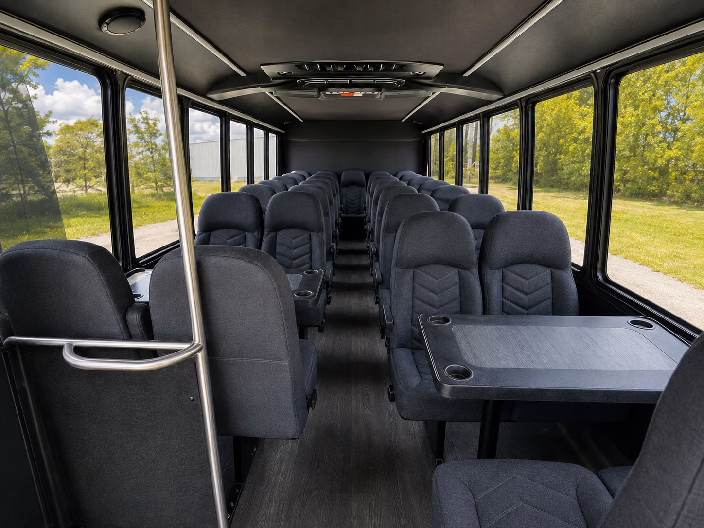 new york 18 passenger minibus interior