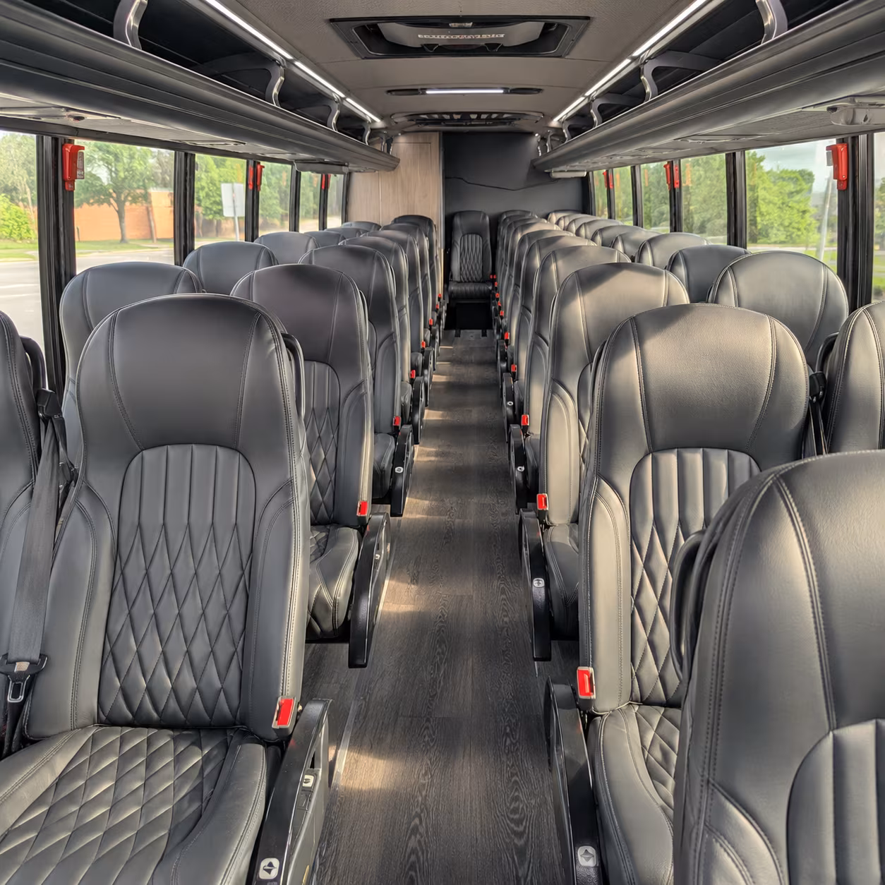 new york 25 passenger minibus interior