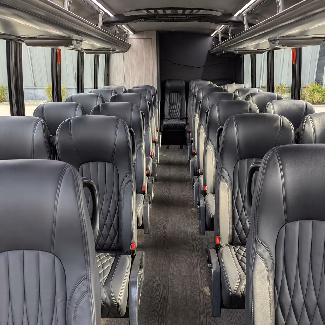 new york 28 passenger minibus interior