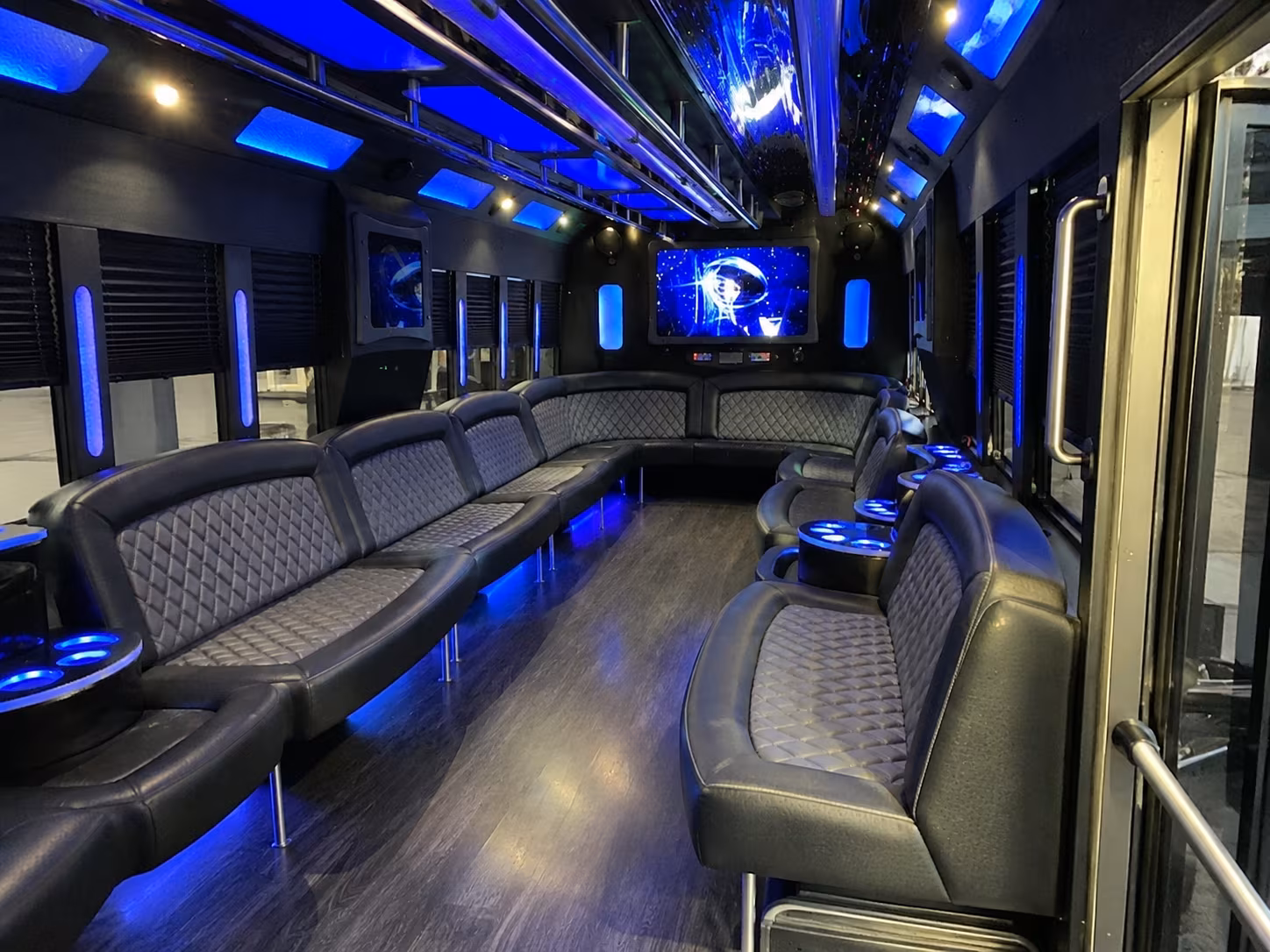 new york 28 passenger party bus interior