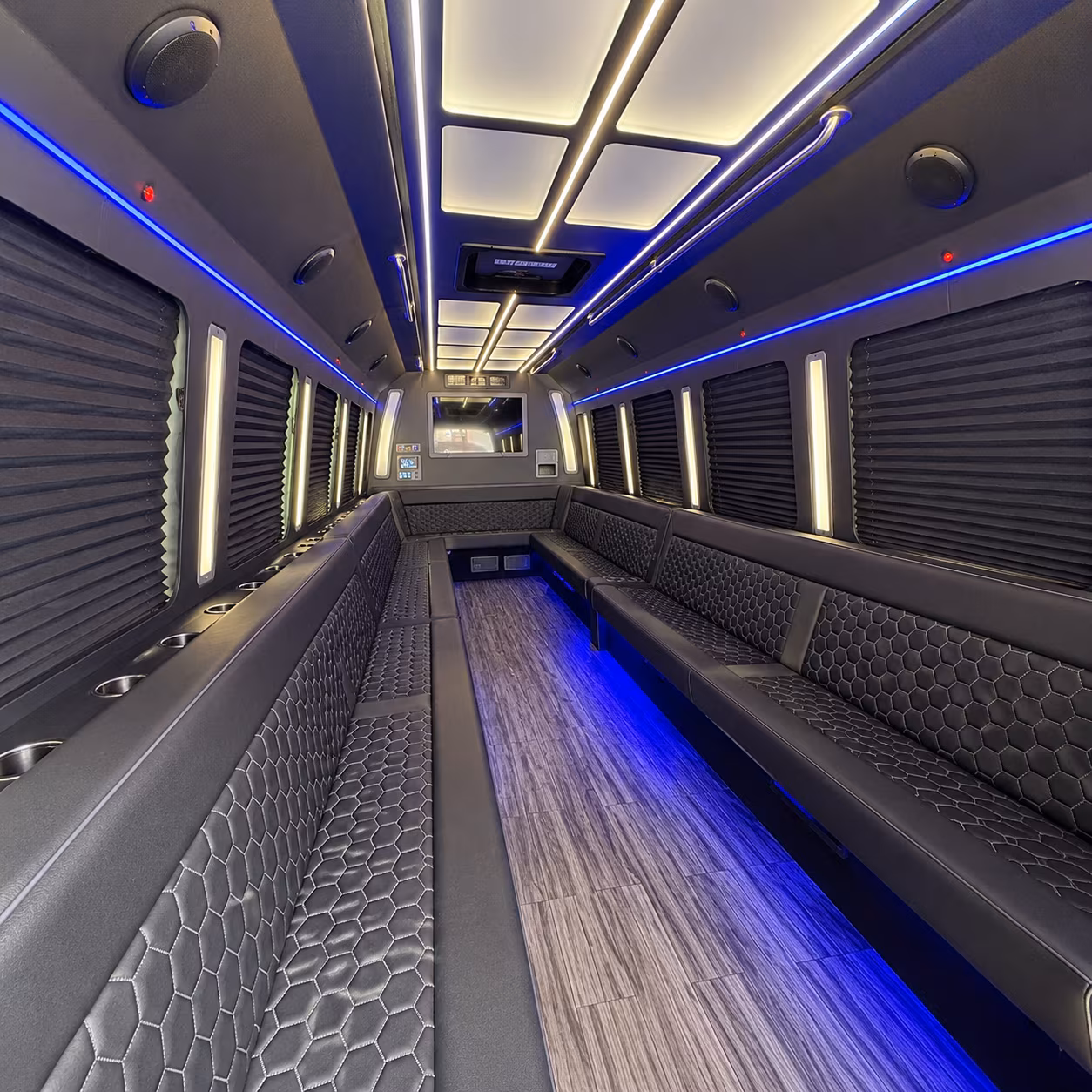new york 30 passenger party bus interior