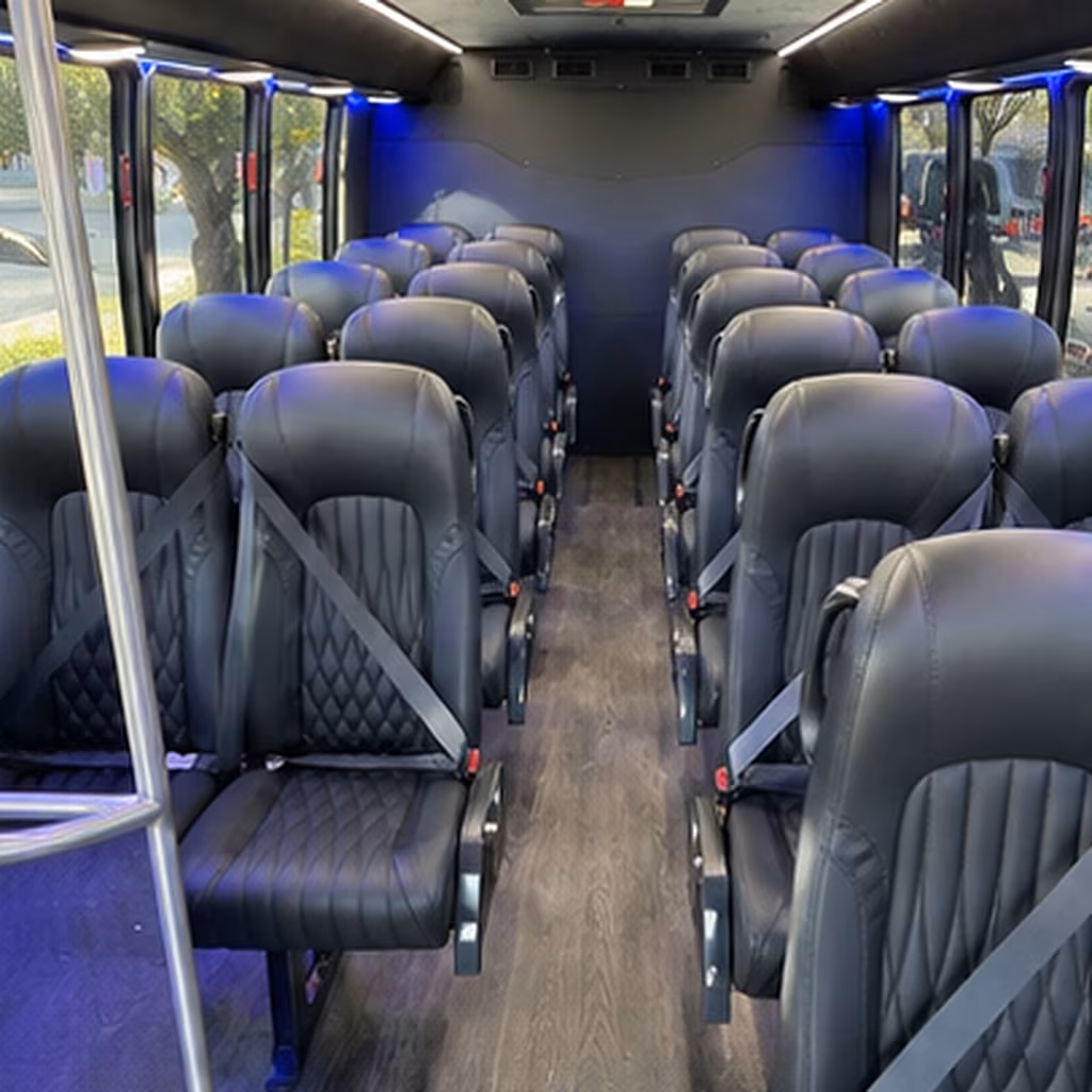new york 35 passenger minibus inside