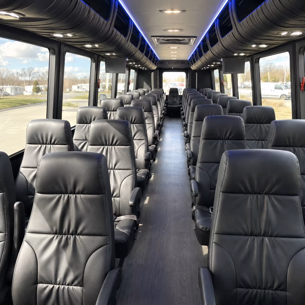 new york 35 passenger minibus interior
