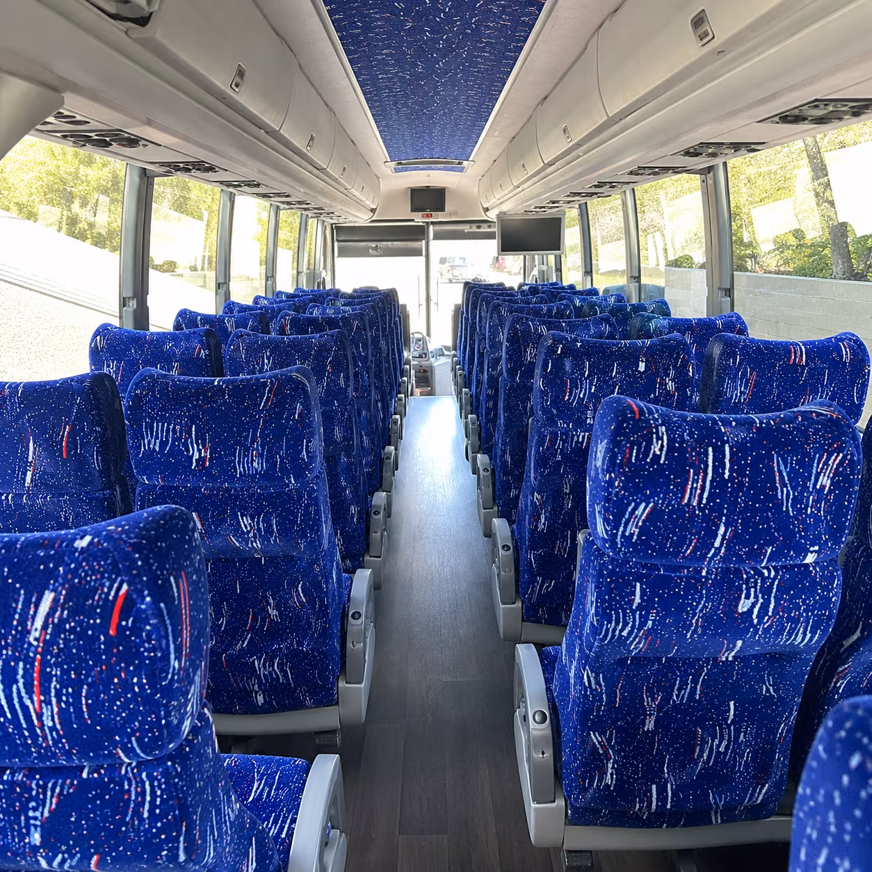 new york 50 passenger charter bus interior