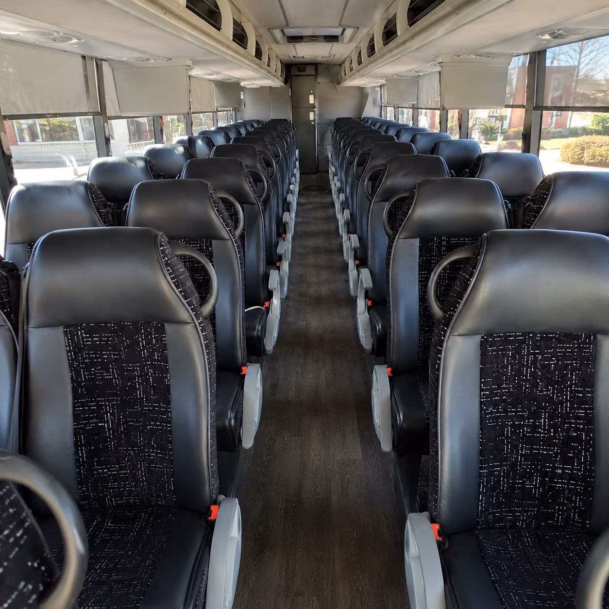 new york 54 passenger charter bus inside