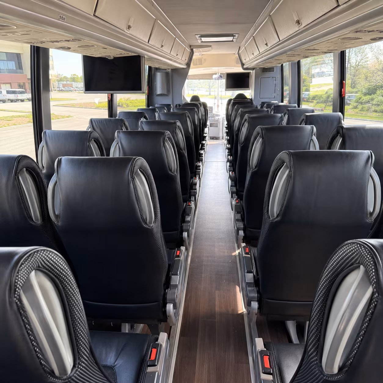 new york 56 passenger charter bus inside