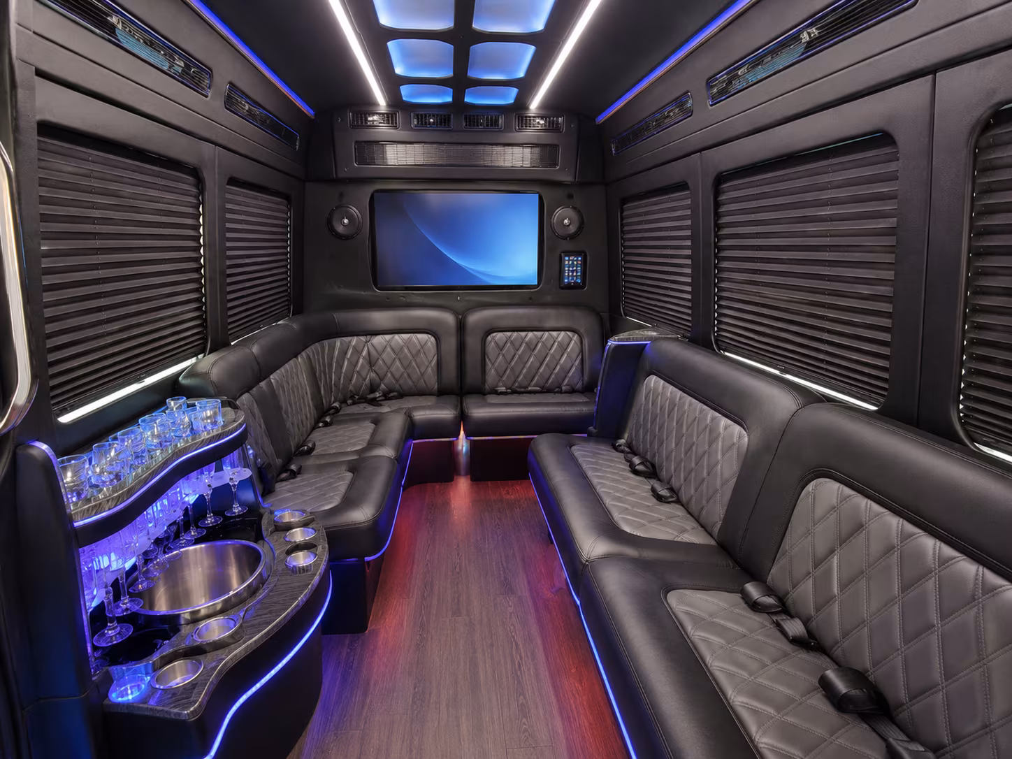 new york airport transportation onboard seating