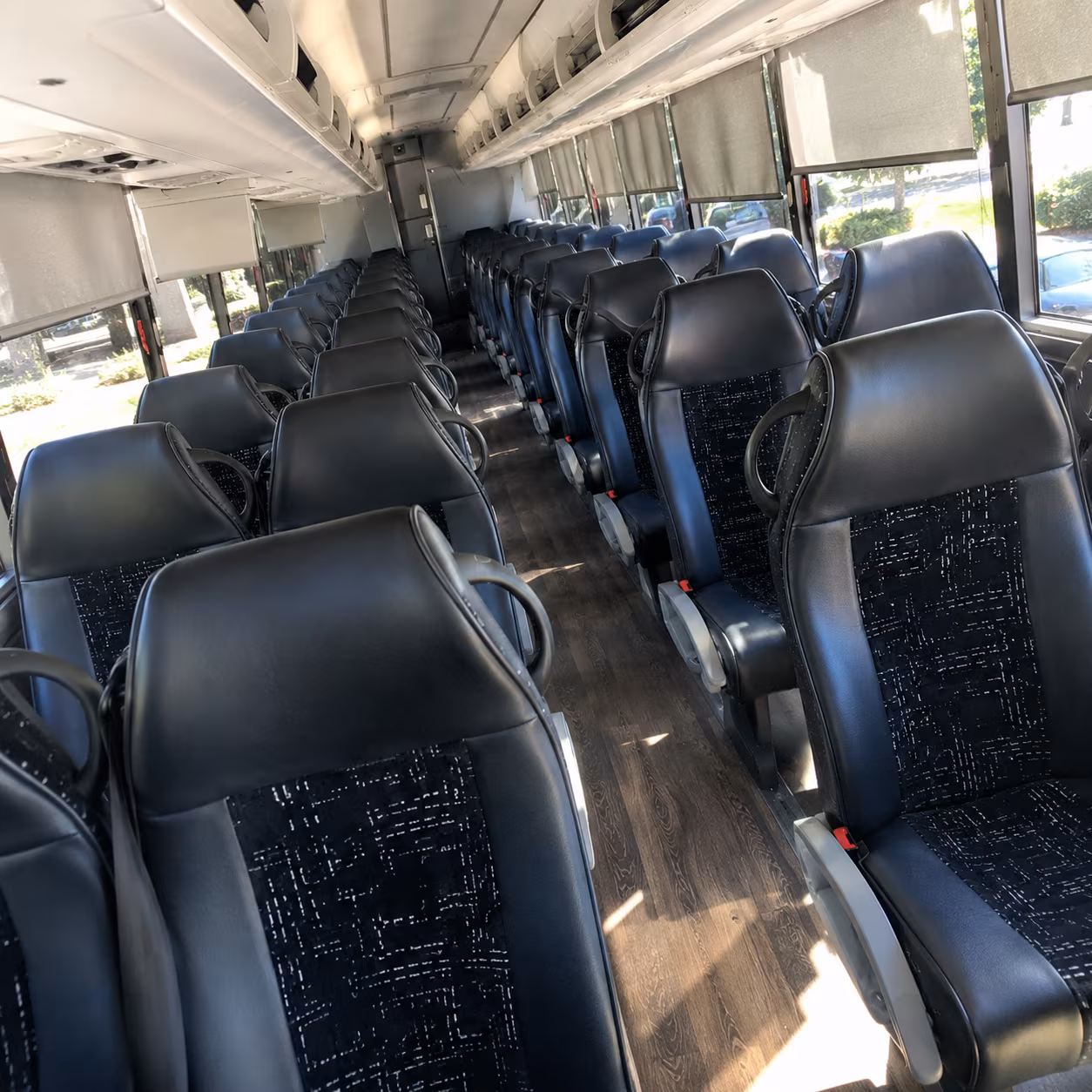 new york charter bus interior