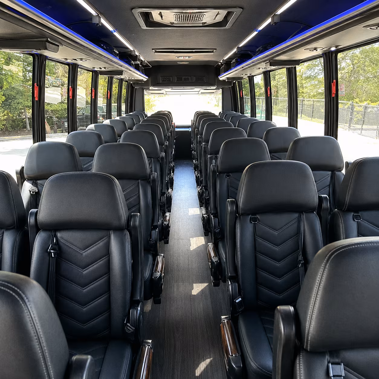 new york wedding transportation onboard seating